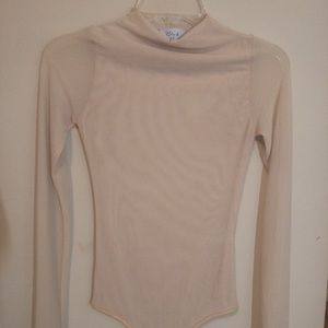 Black bead Nude  body suit